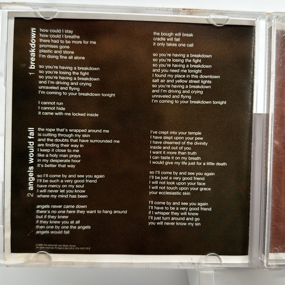 Melissa Etheridge - Breakdown on CD. 1999 - Picture 5 of 5
